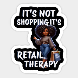 Retail Therapy Sticker